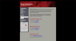 Desktop Screenshot of kysanelectronics.com