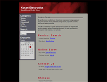 Tablet Screenshot of kysanelectronics.com